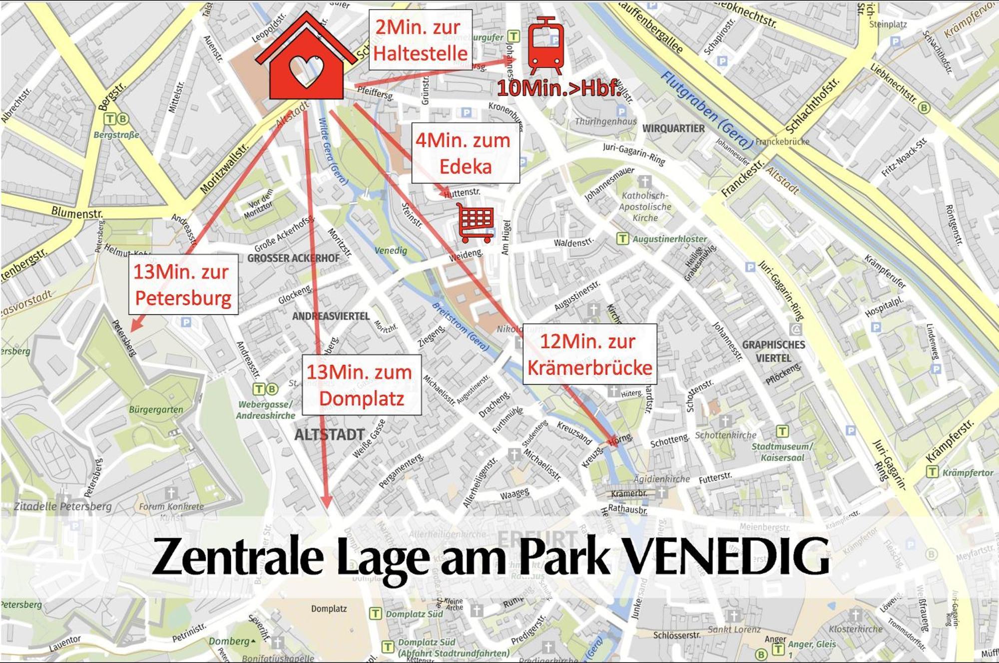 80M2 3R Wohnung Mit Privatem Parkplatz, Kingsize Betten, Smart-Tv, Etc Erfurt Buitenkant foto